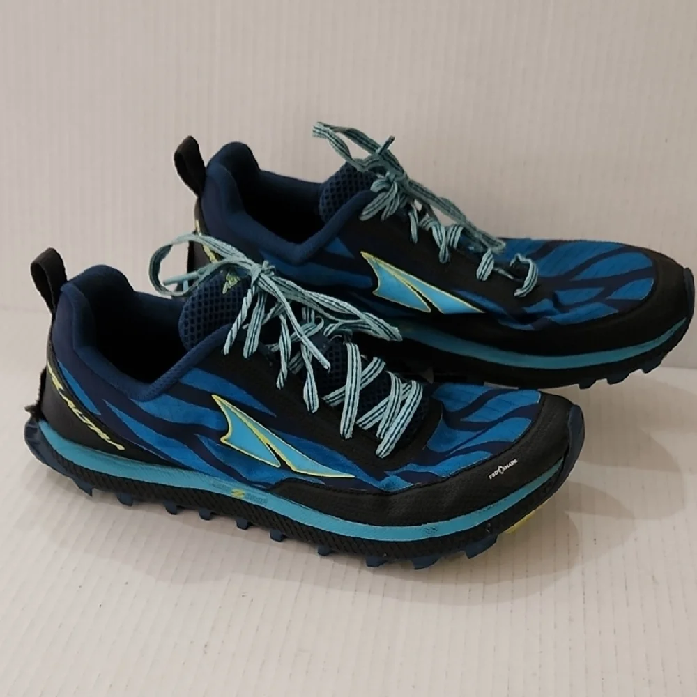 Altra Superior 3.0 Blue and Black Trail Running Shoes Womens Size 10